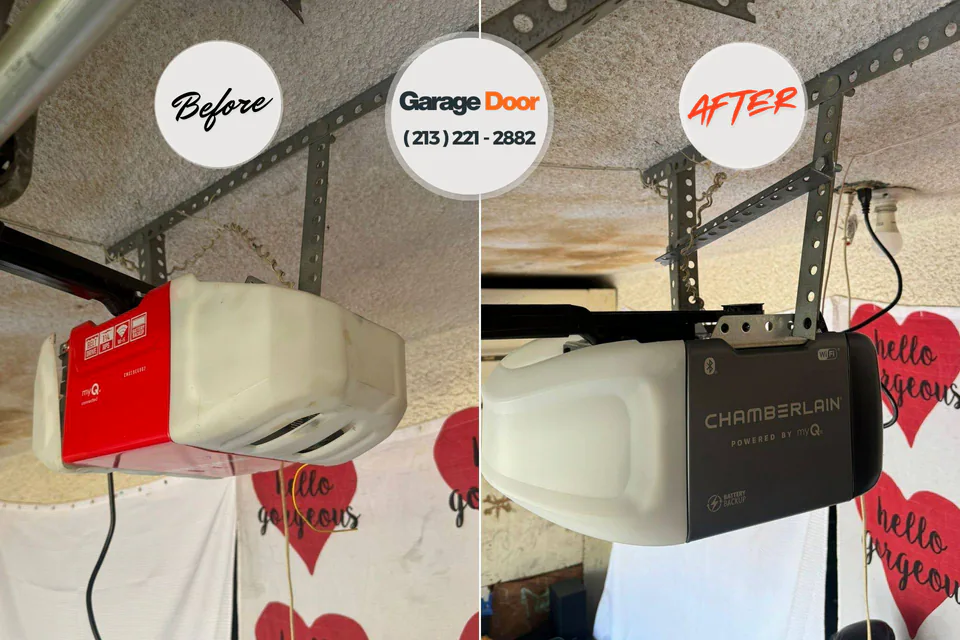 Before and after: garage door company Miramar Beach, FL